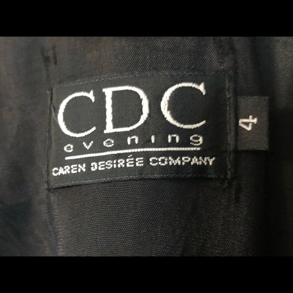 CDC Evening Caren Desiree Co straps dress size 4 Maxi Party Elegance Chiffon - Picture 9 of 12